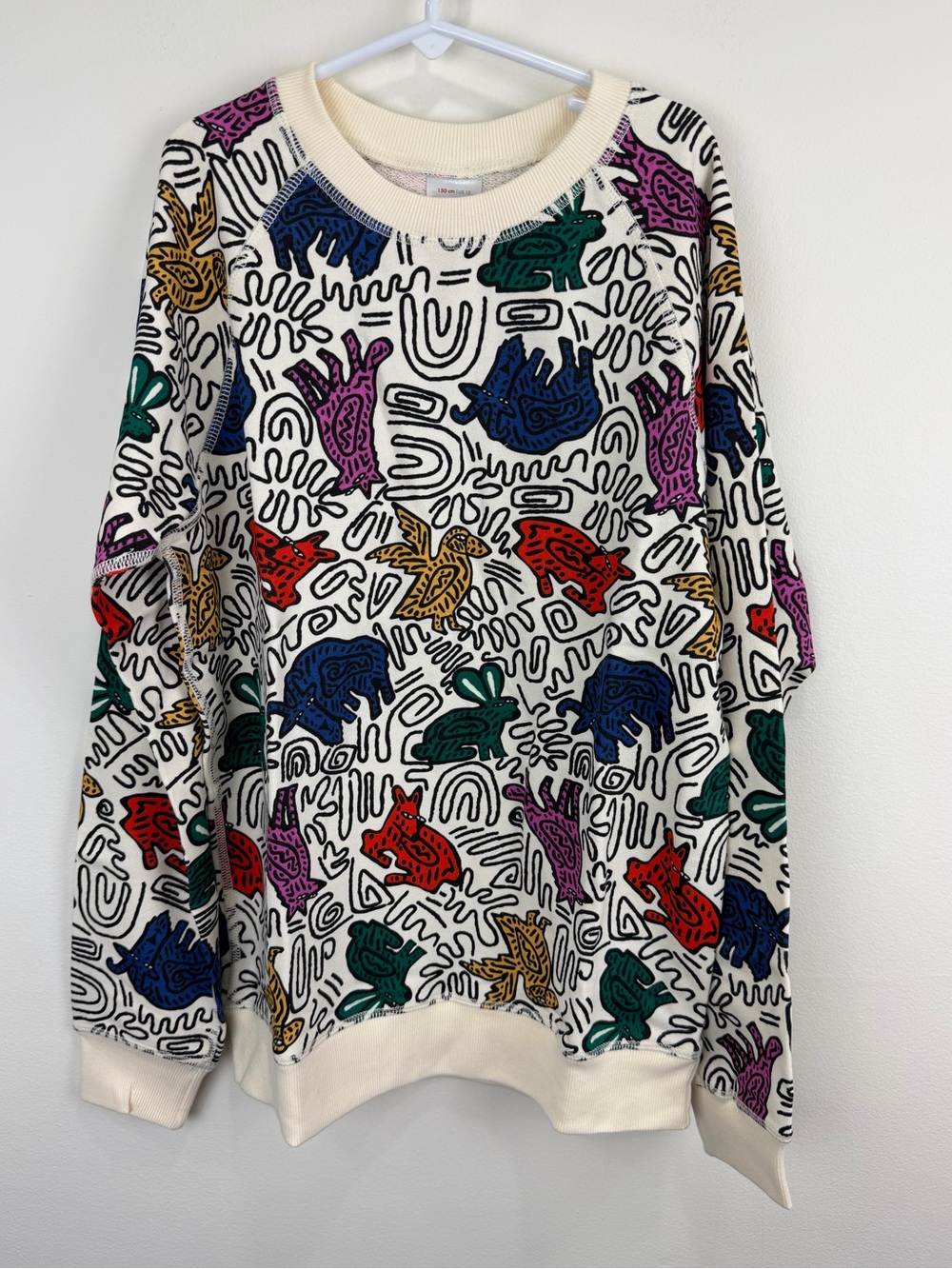 Hanna Andersson Forest Radicals Reissue Crewneck Sweatshirt Size 12 NWT Unisex
